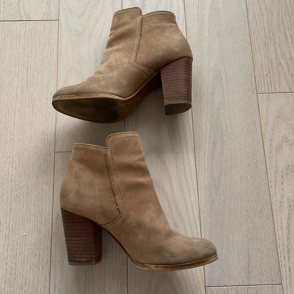 Aldo Tan Suede Heeled Booties - Picture 7 of 10